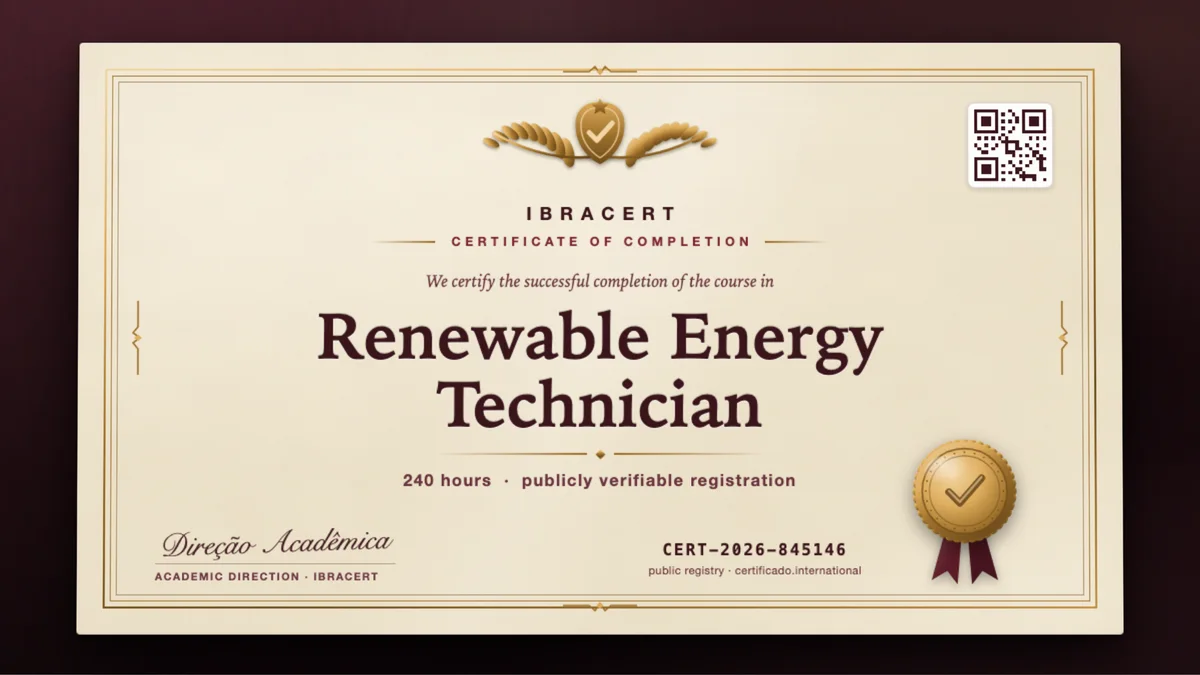 Cover of the Renewable Energy Technician course