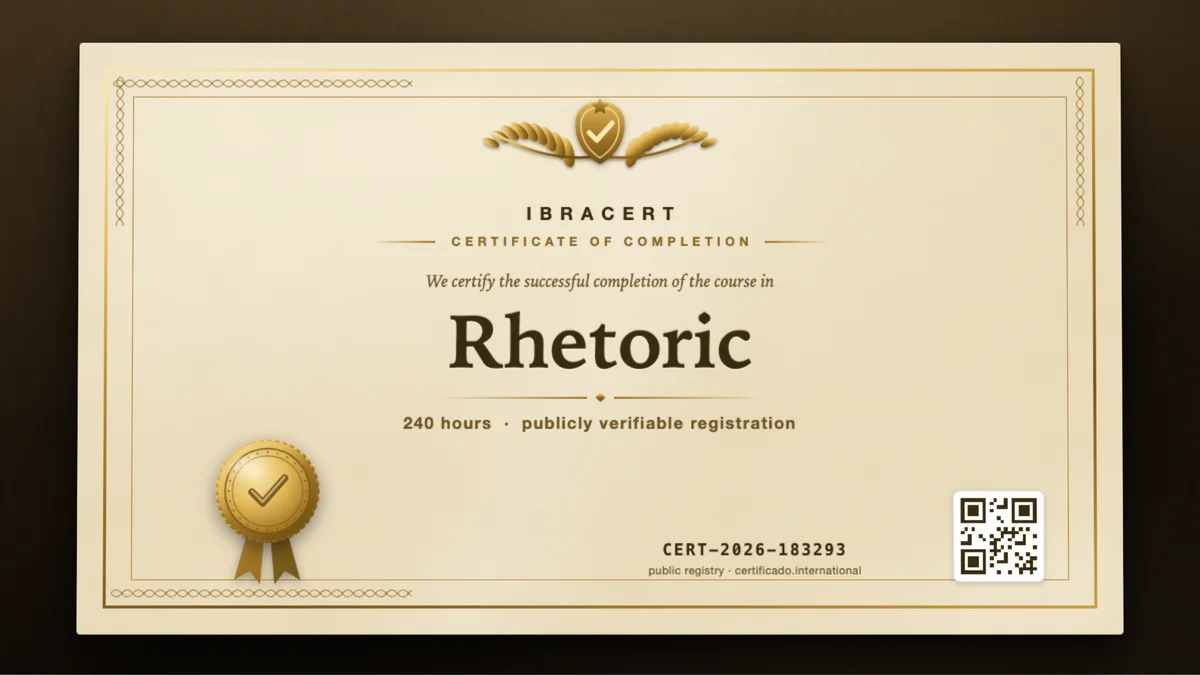 Cover of the Rhetoric course