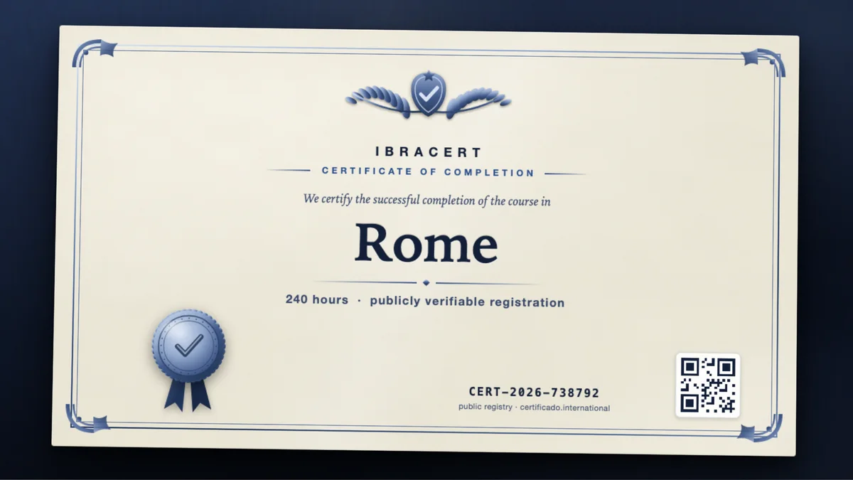 Cover of the Rome course