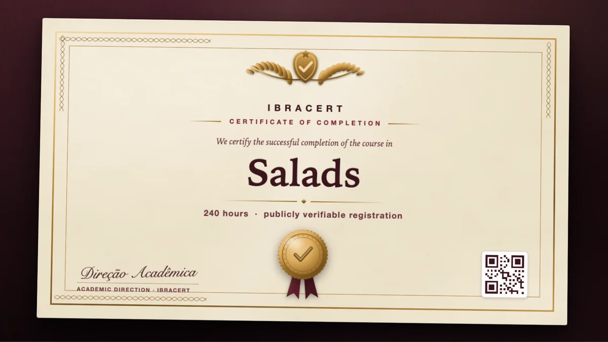 Cover of the Salads course