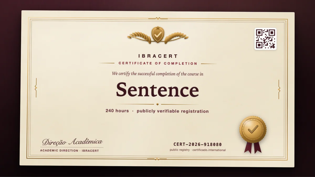 Cover of the Sentence course