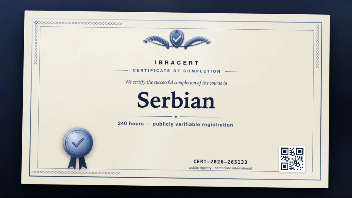 Cover of the Serbian course
