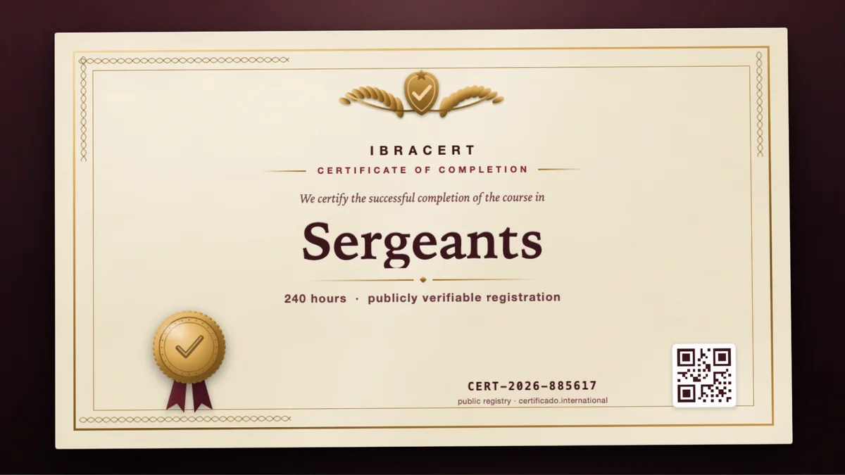 Cover of the Sergeants course