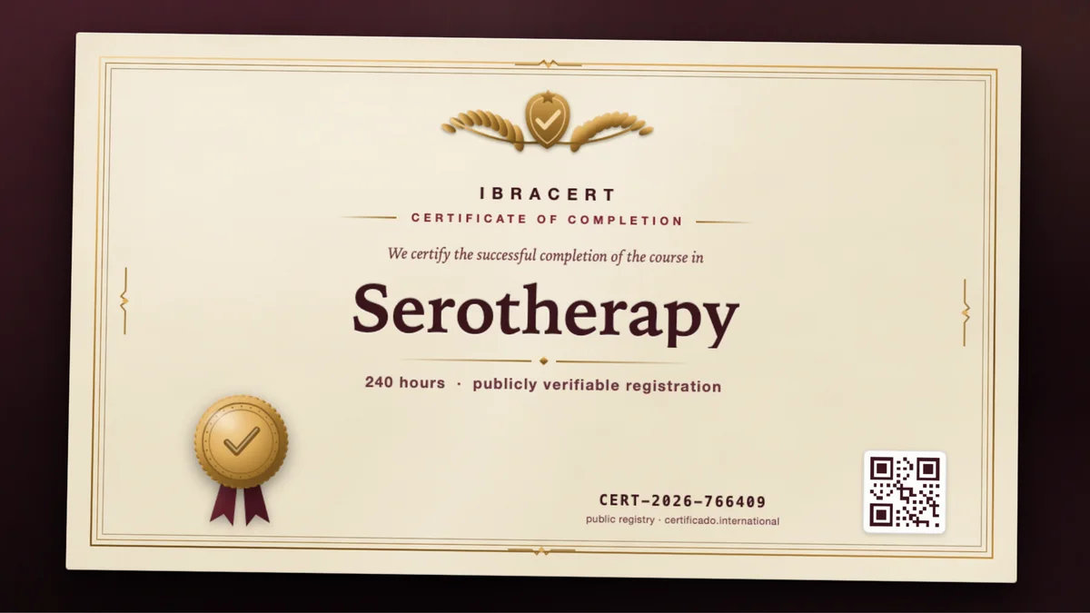 Cover of the Serotherapy course