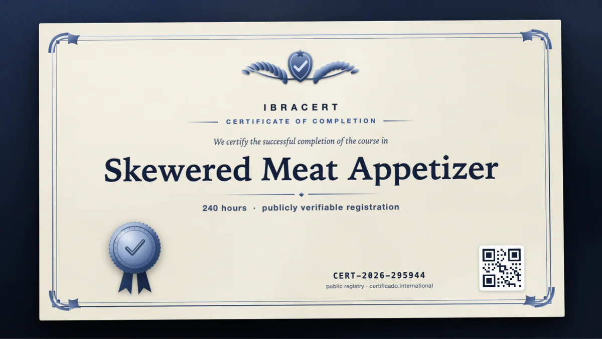 Cover of the Skewered Meat Appetizer course