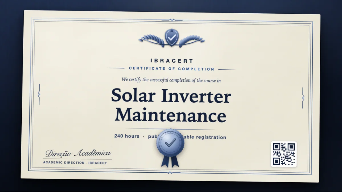 Cover of the Solar Inverter Maintenance course