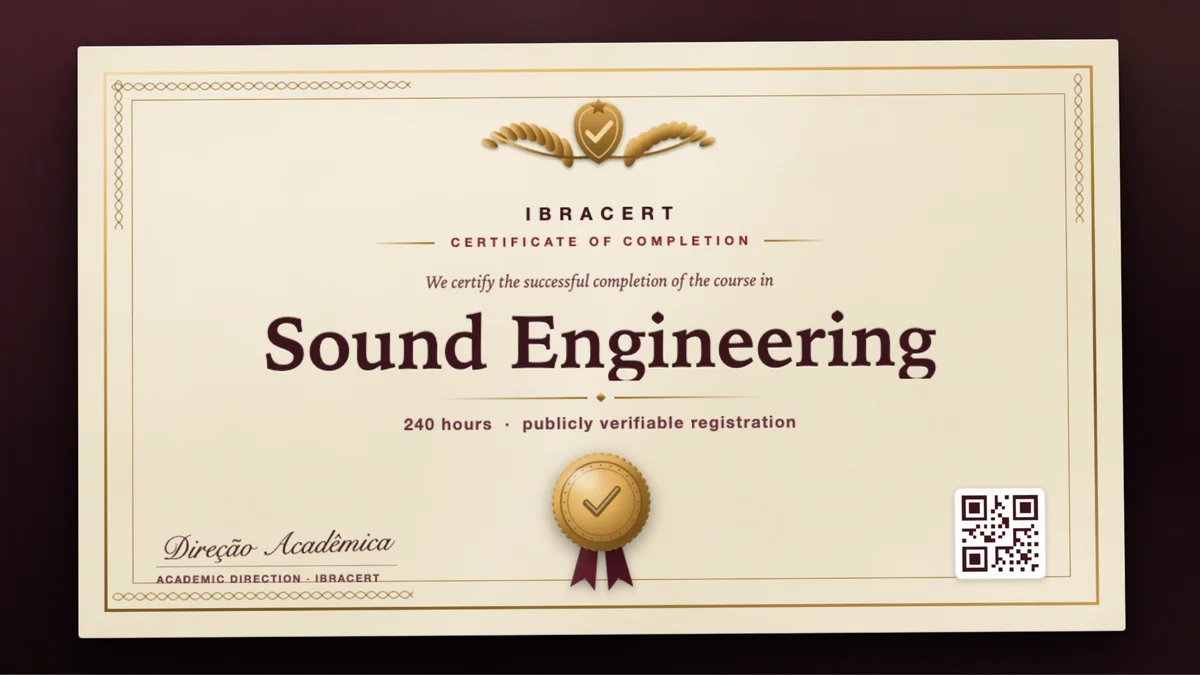 Cover of the Sound Engineering course