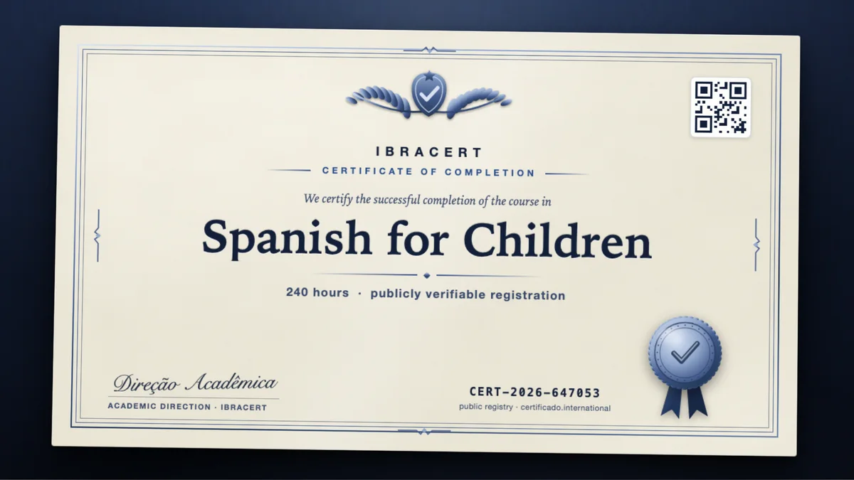 Cover of the Spanish for Children course