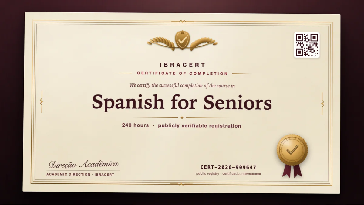 Cover of the Spanish for Seniors course
