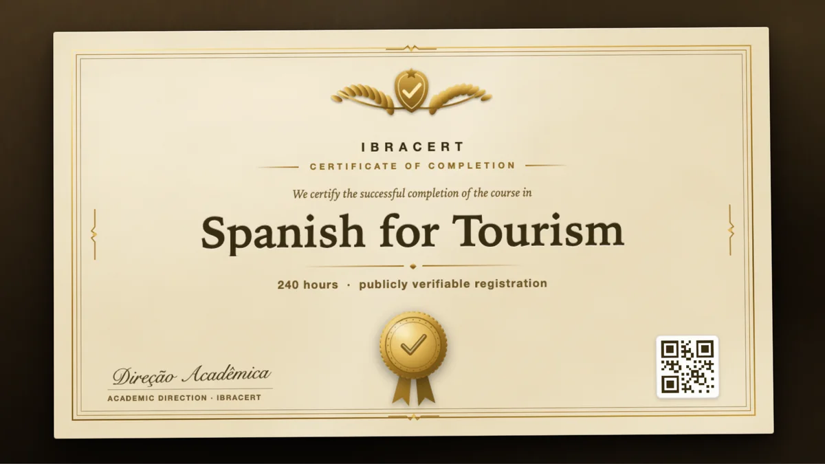 Cover of the Spanish for Tourism course