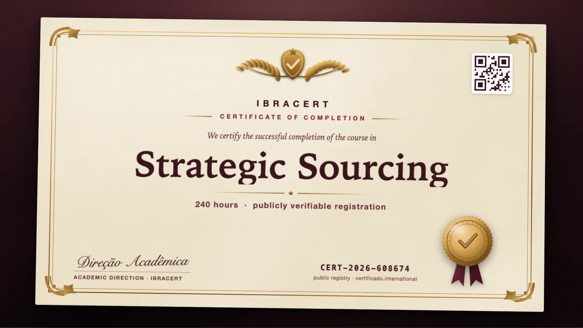 Cover of the Strategic Sourcing course