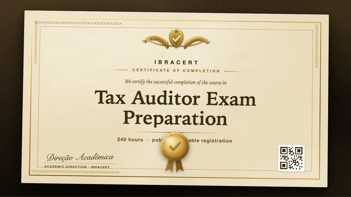 Cover of the Tax Auditor Exam Preparation course