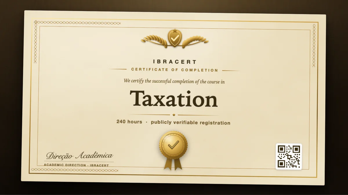 Cover of the Taxation course