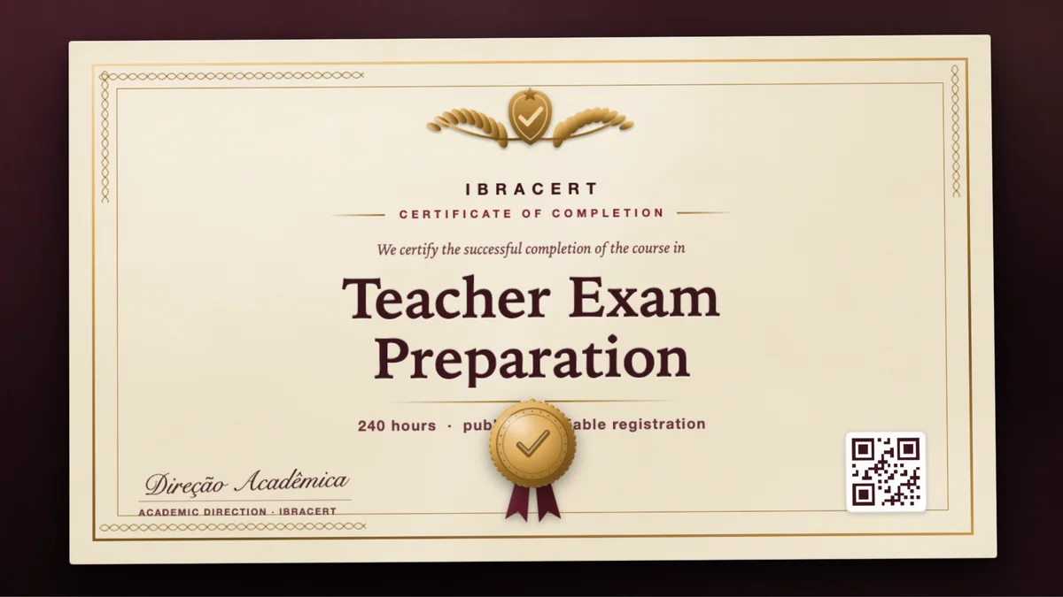 Cover of the Teacher Exam Preparation course