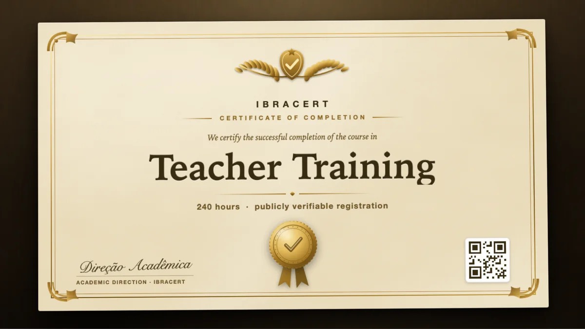 Cover of the Teacher Training course
