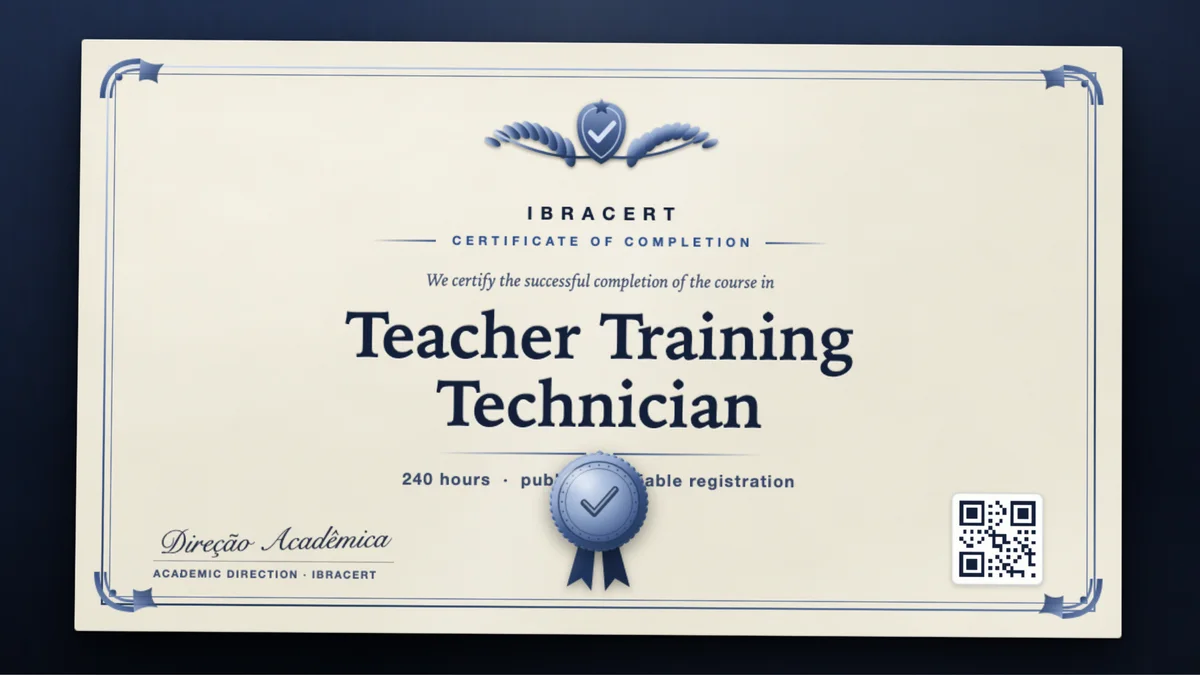 Cover of the Teacher Training Technician course