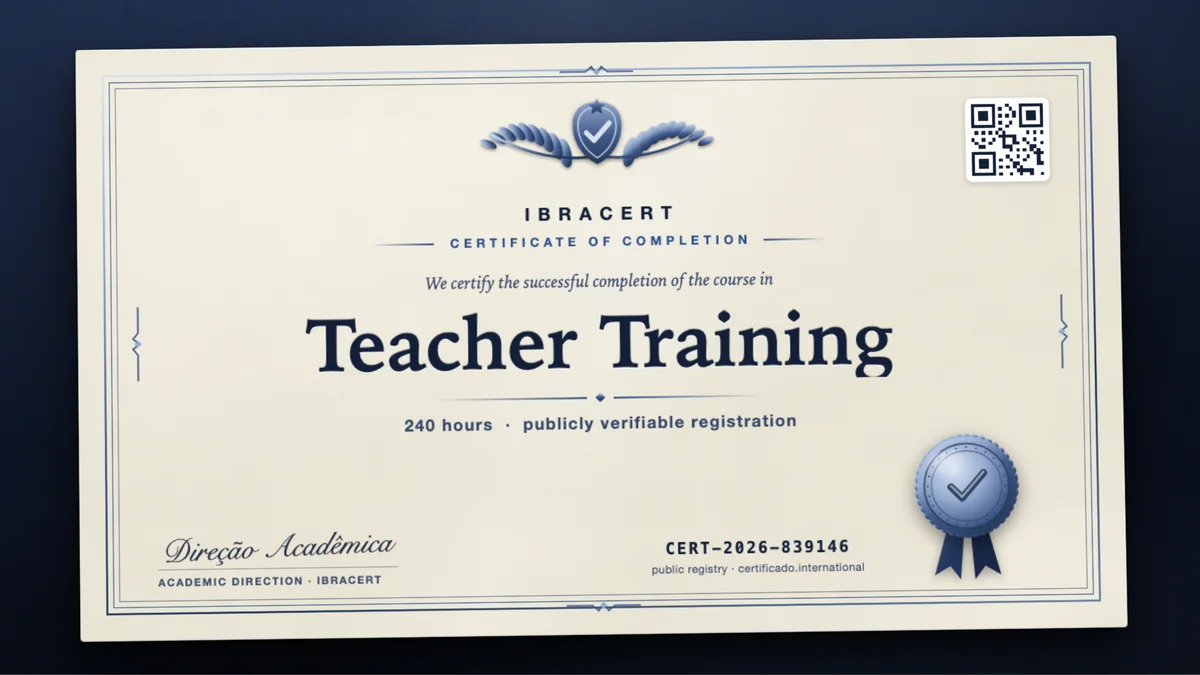 Cover of the Teacher Training course