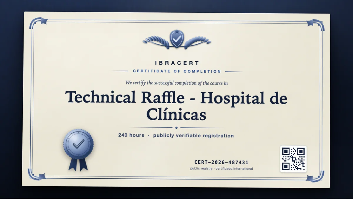 Cover of the Technical Raffle - Hospital de Clínicas course