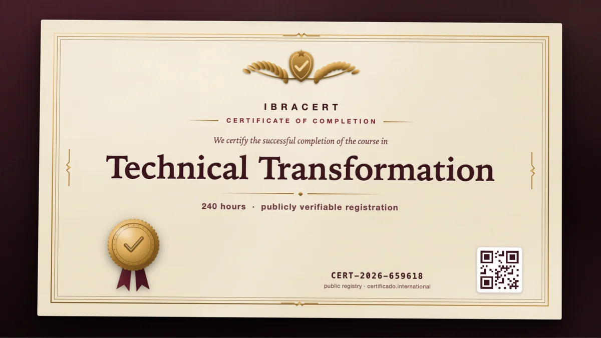 Cover of the Technical Transformation course