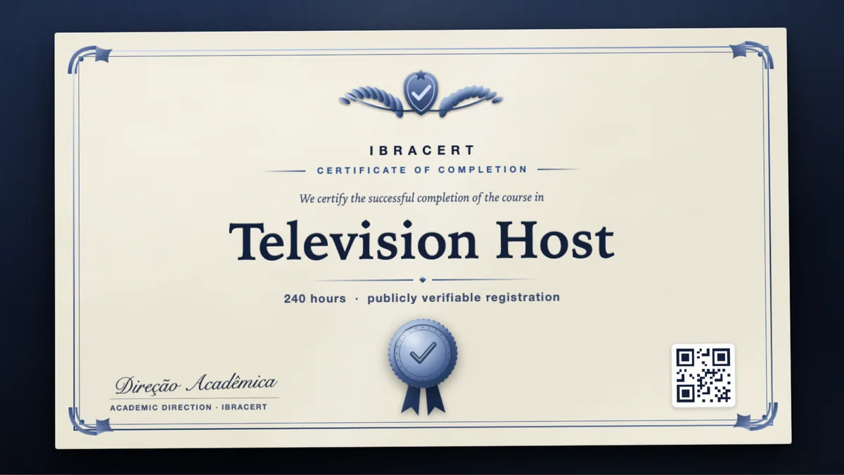 Cover of the Television Host course