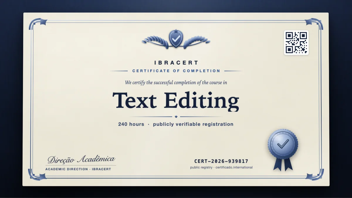 Cover of the Text Editing course