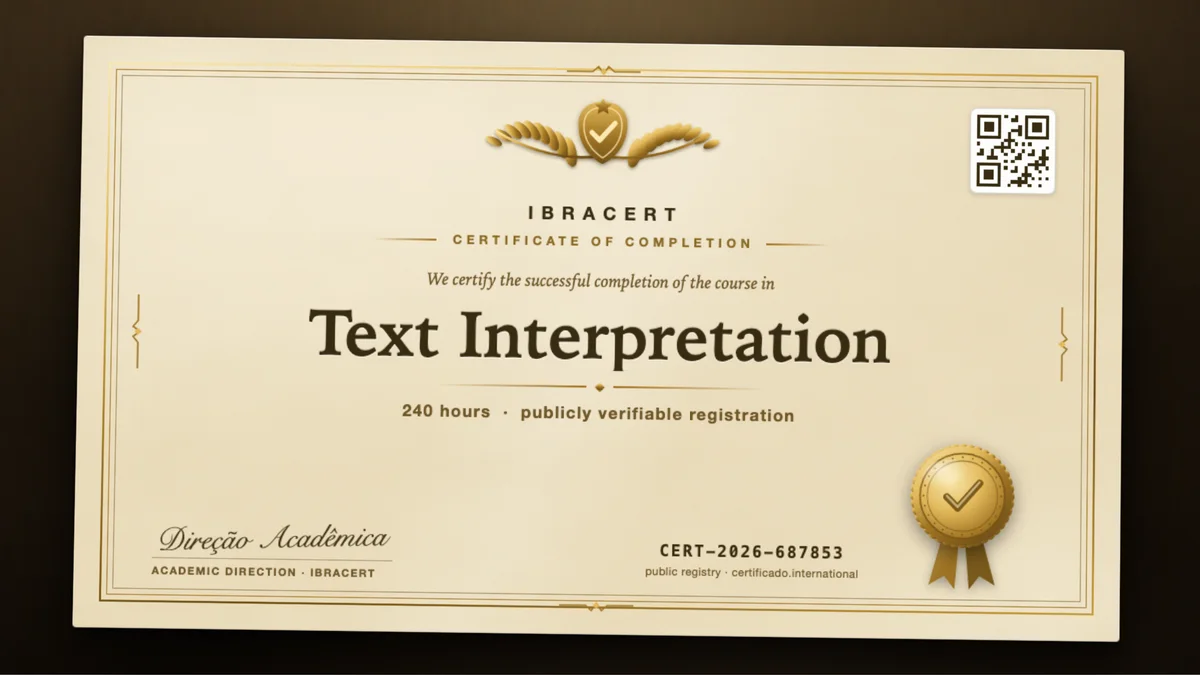 Cover of the Text Interpretation course