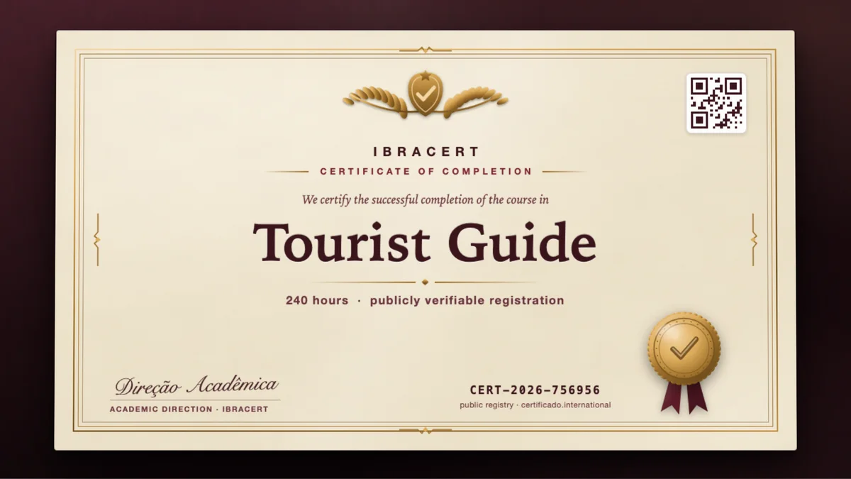 Cover of the Tourist Guide course