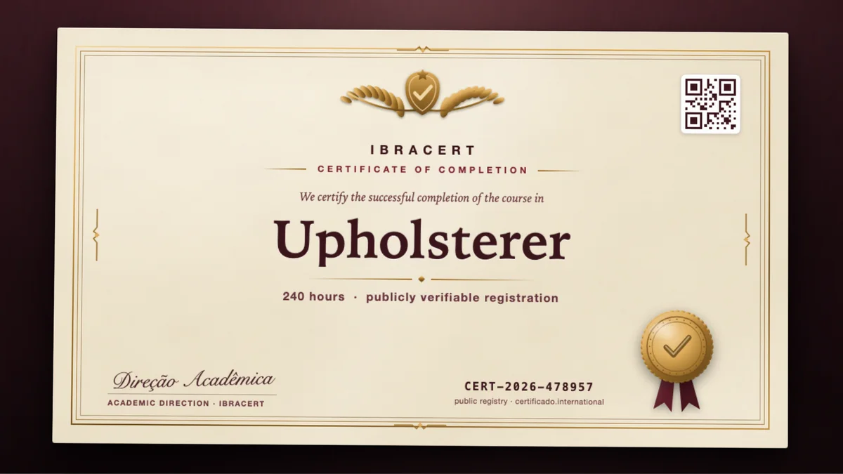 Cover of the Upholsterer course