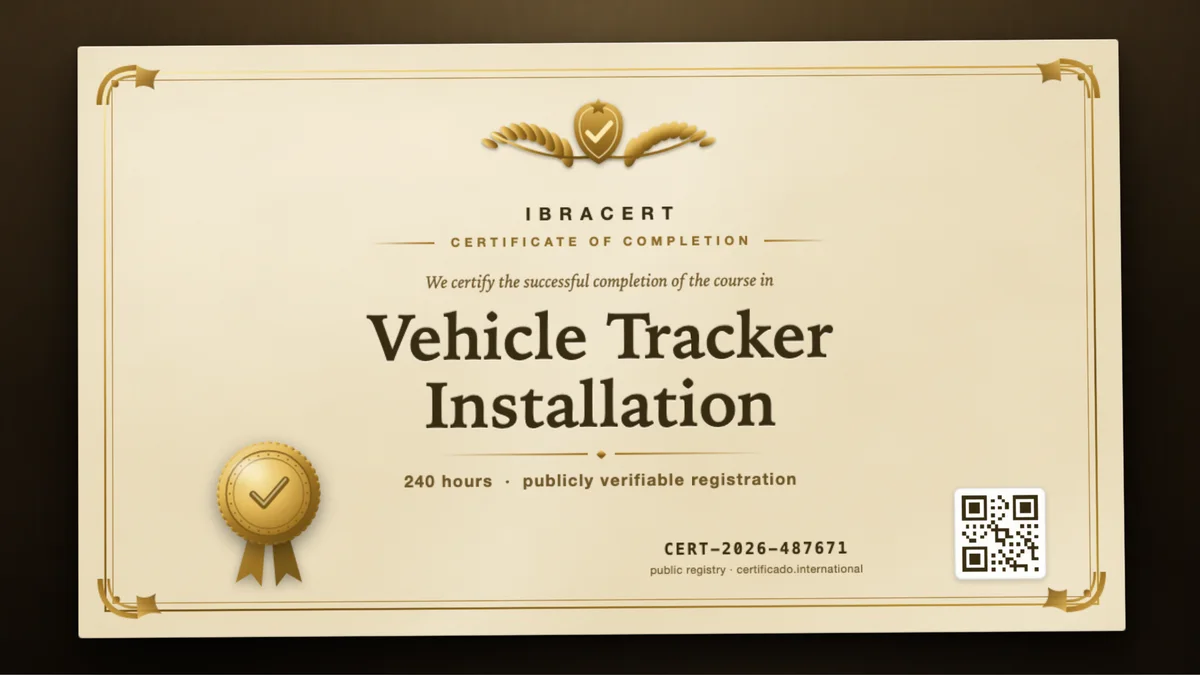 Cover of the Vehicle Tracker Installation course