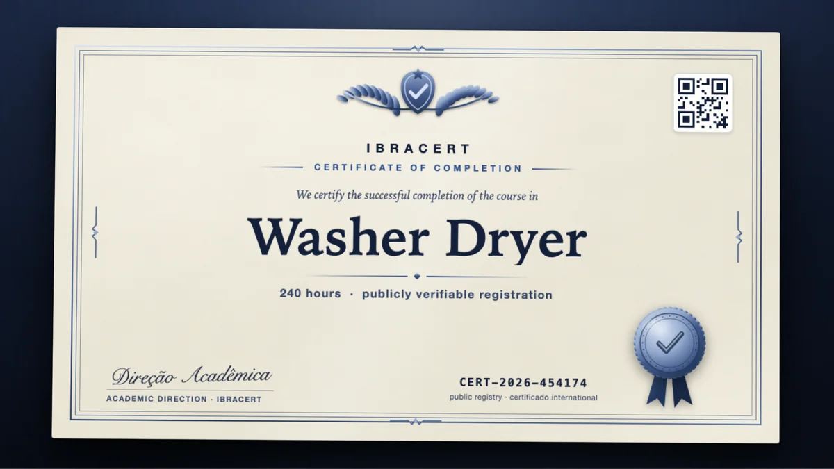 Cover of the Washer Dryer course