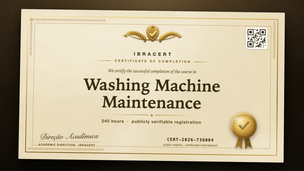 Cover of the Washing Machine Maintenance course