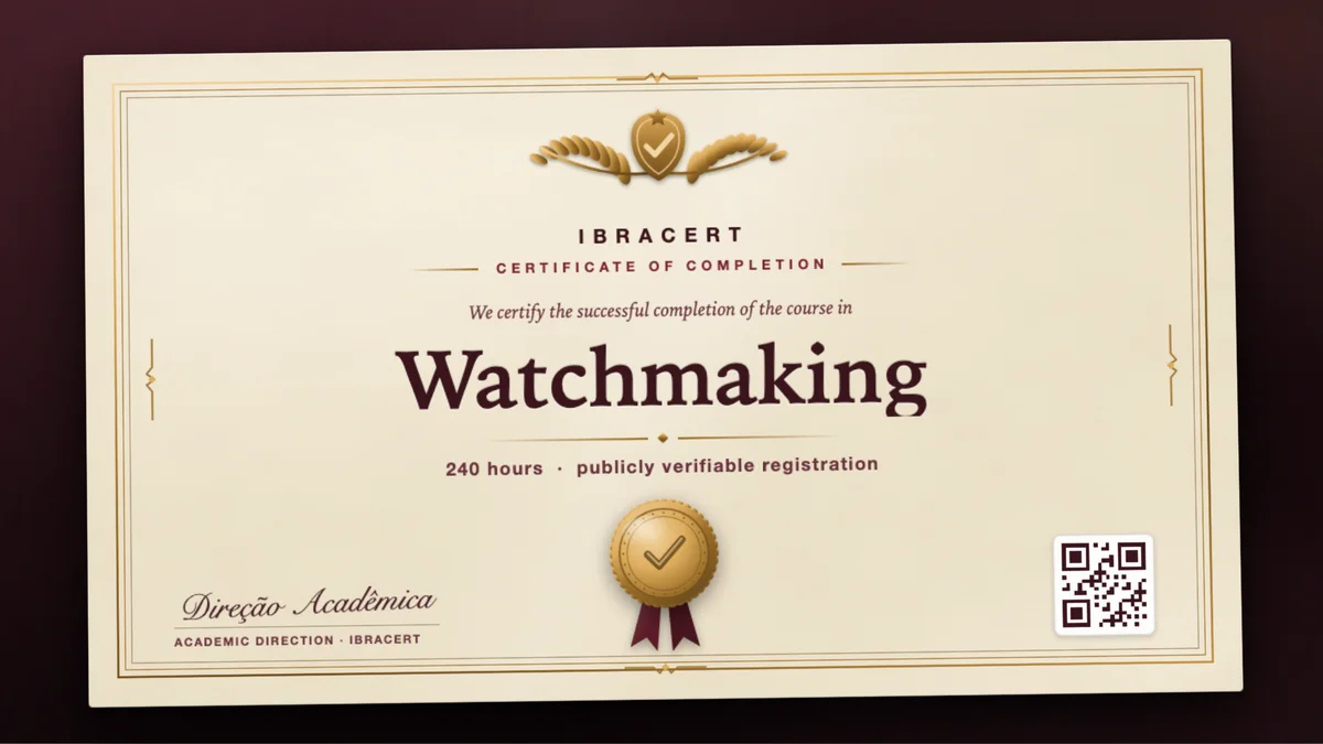 Cover of the Watchmaking course