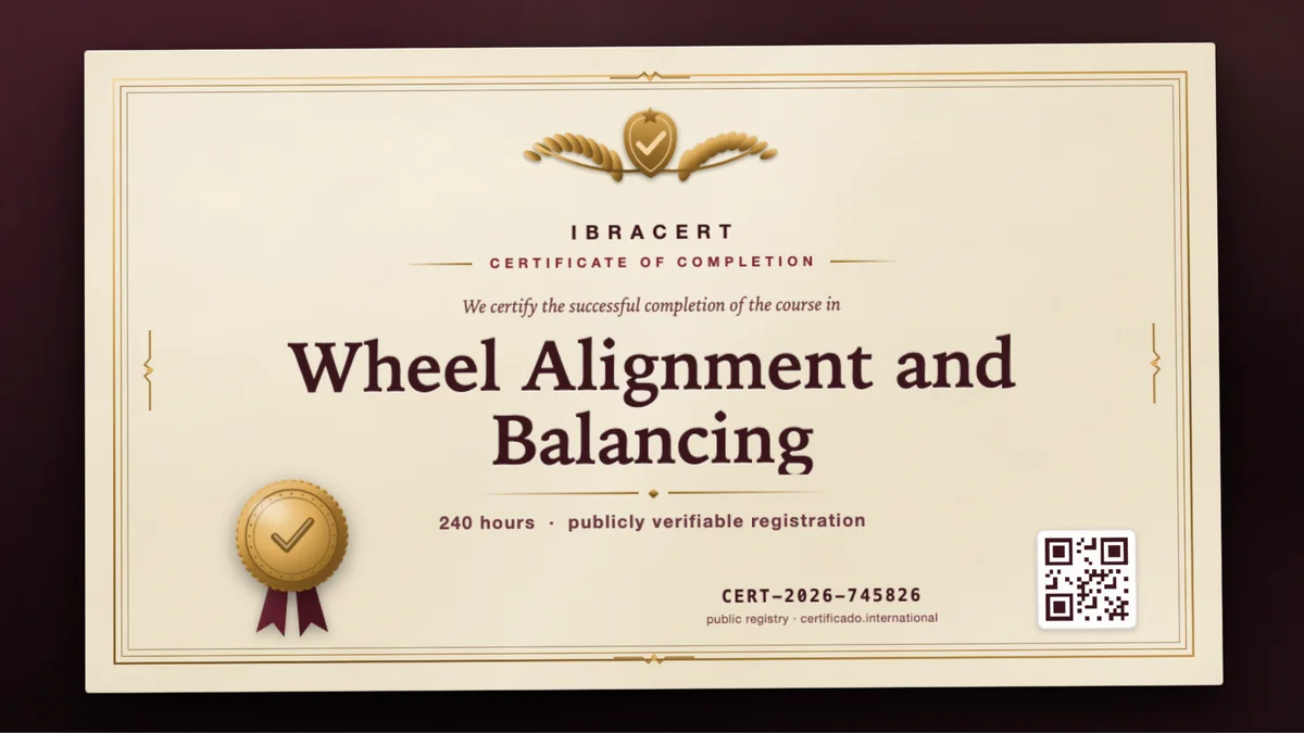 Cover of the Wheel Alignment and Balancing course