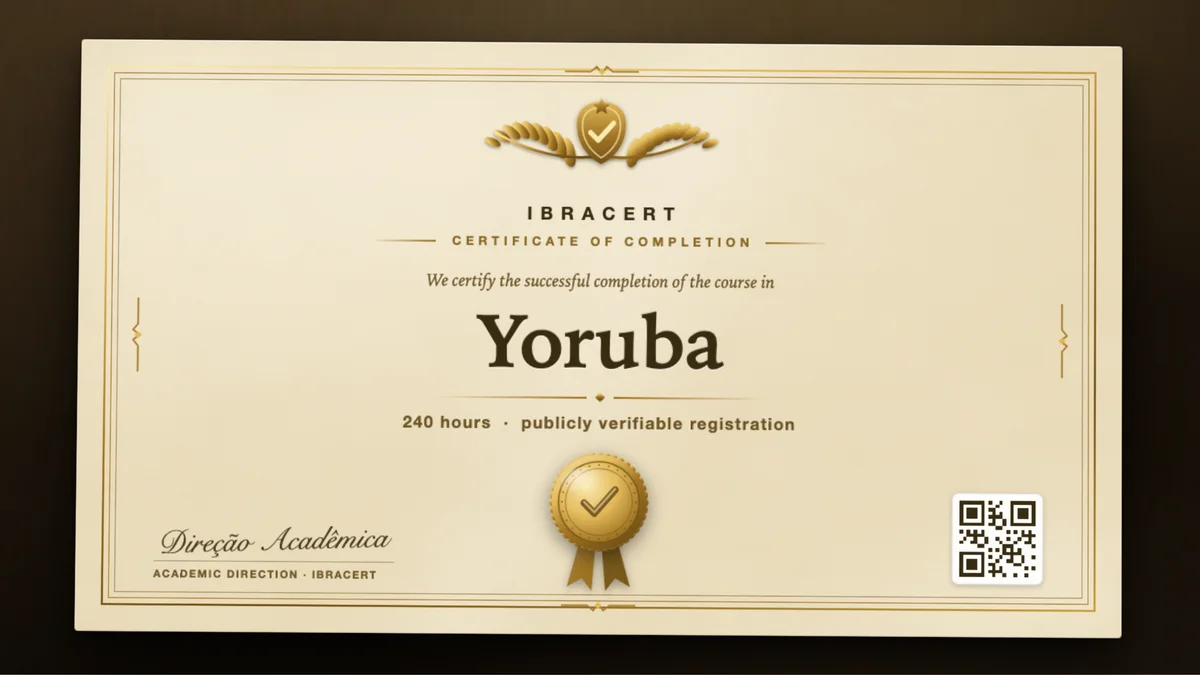 Cover of the Yoruba course