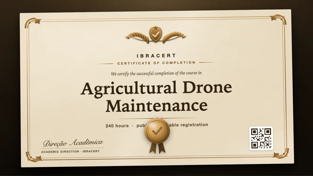 Cover of the Agricultural Drone Maintenance course