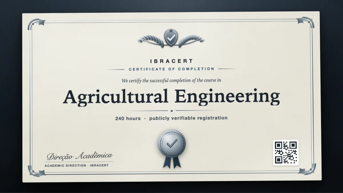 Cover of the Agricultural Engineering course