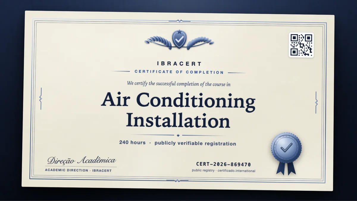 Cover of the Air Conditioning Installation course