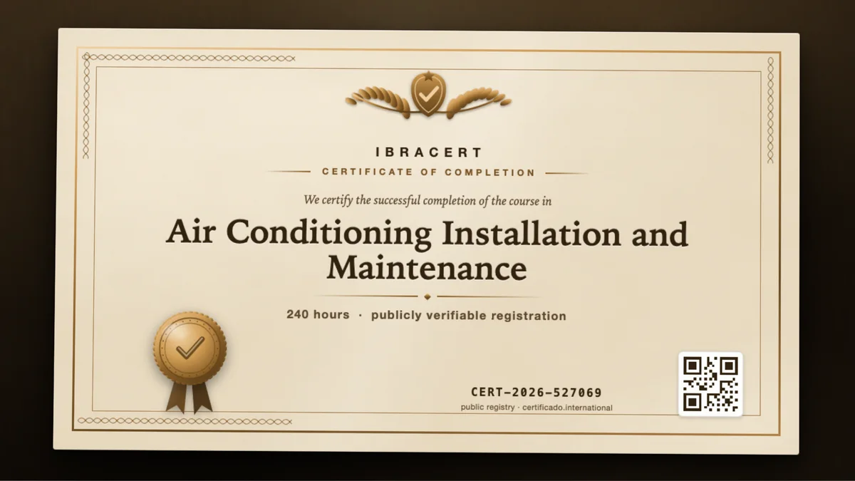 Cover of the Air Conditioning Installation and Maintenance course