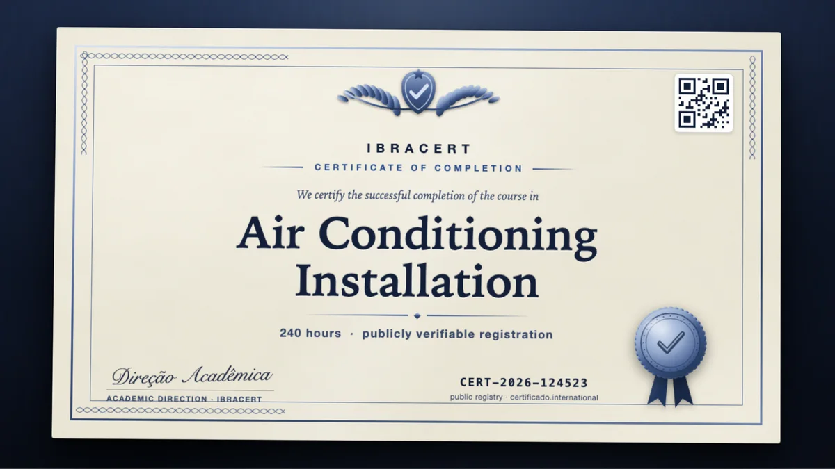 Cover of the Air Conditioning Installation course
