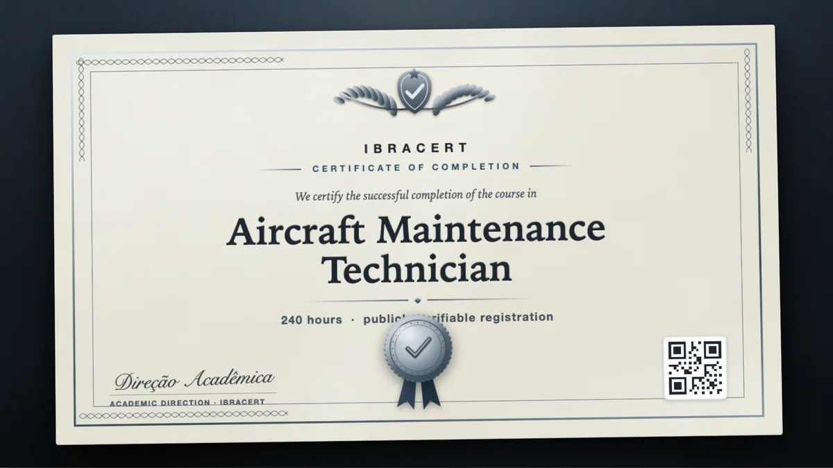 Cover of the Aircraft Maintenance Technician course