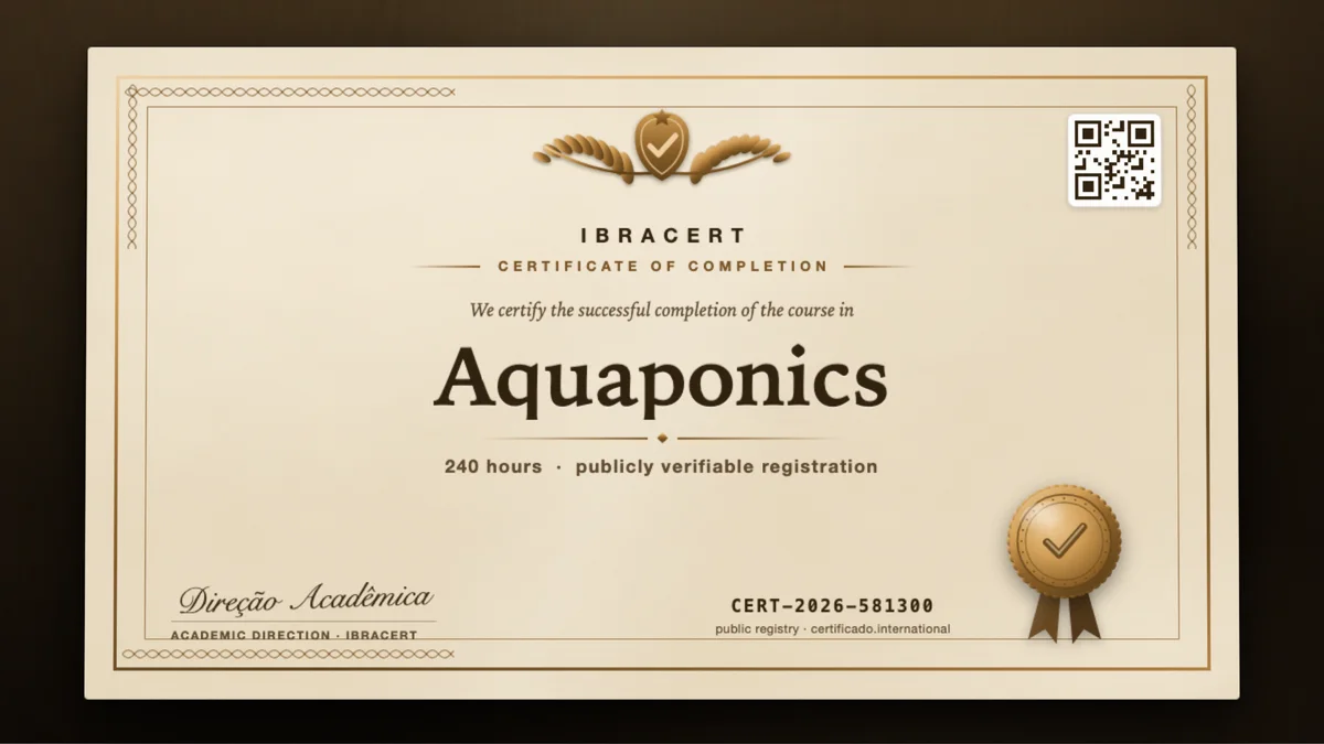 Cover of the Aquaponics course