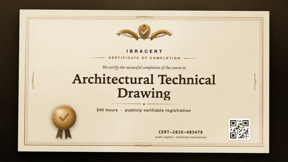 Cover of the Architectural Technical Drawing course
