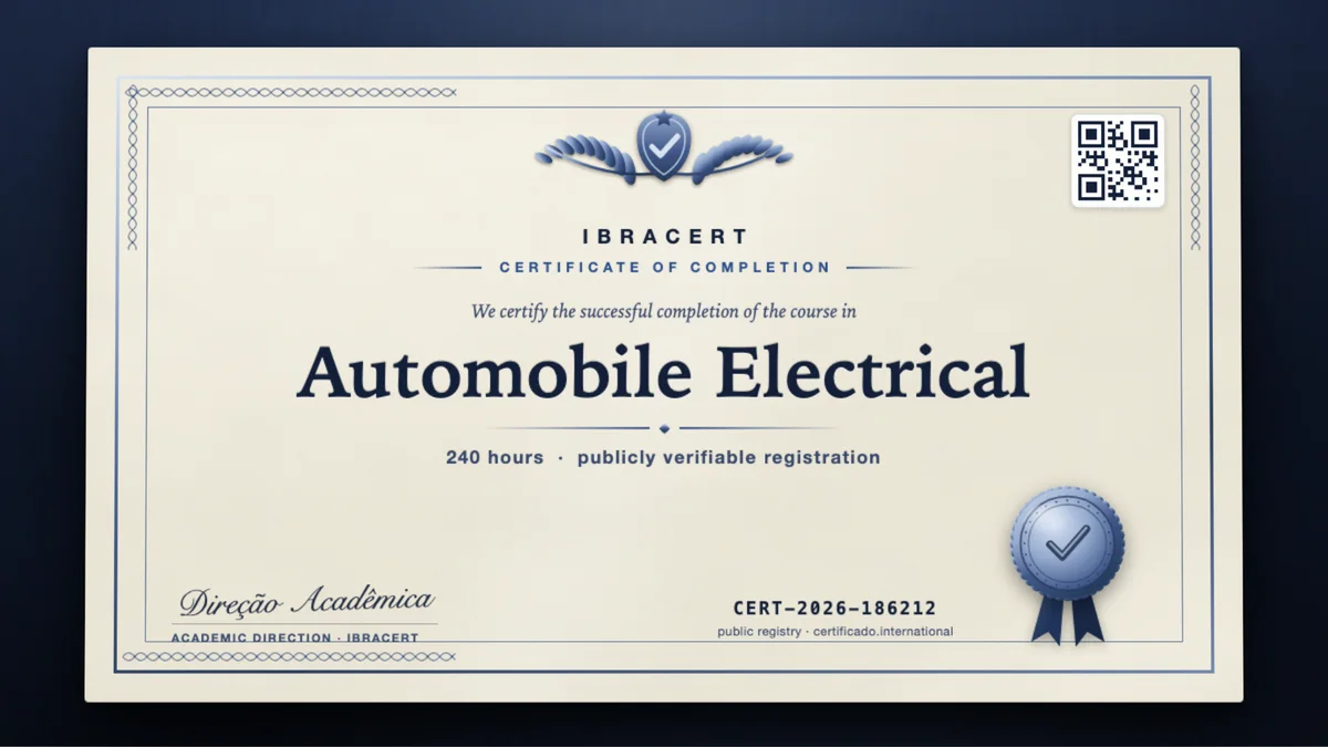 Cover of the Automobile Electrical course