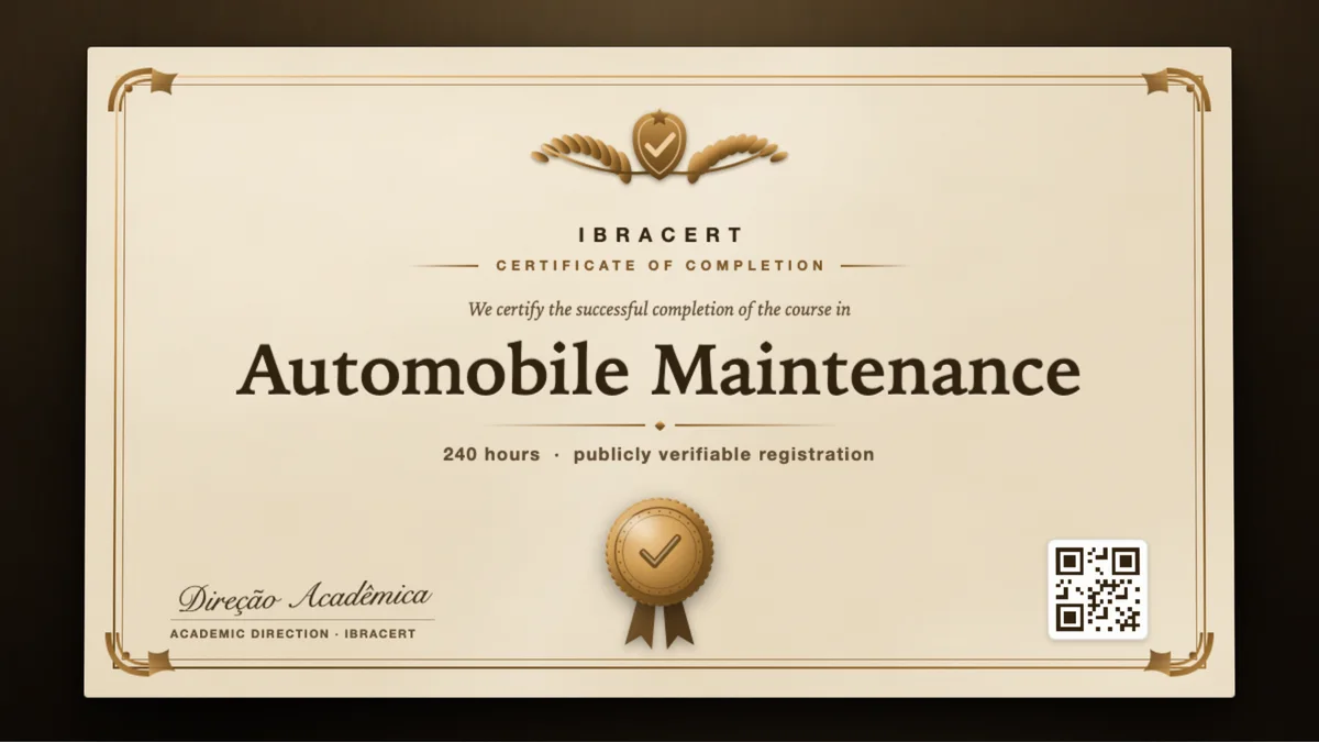Cover of the Automobile Maintenance course