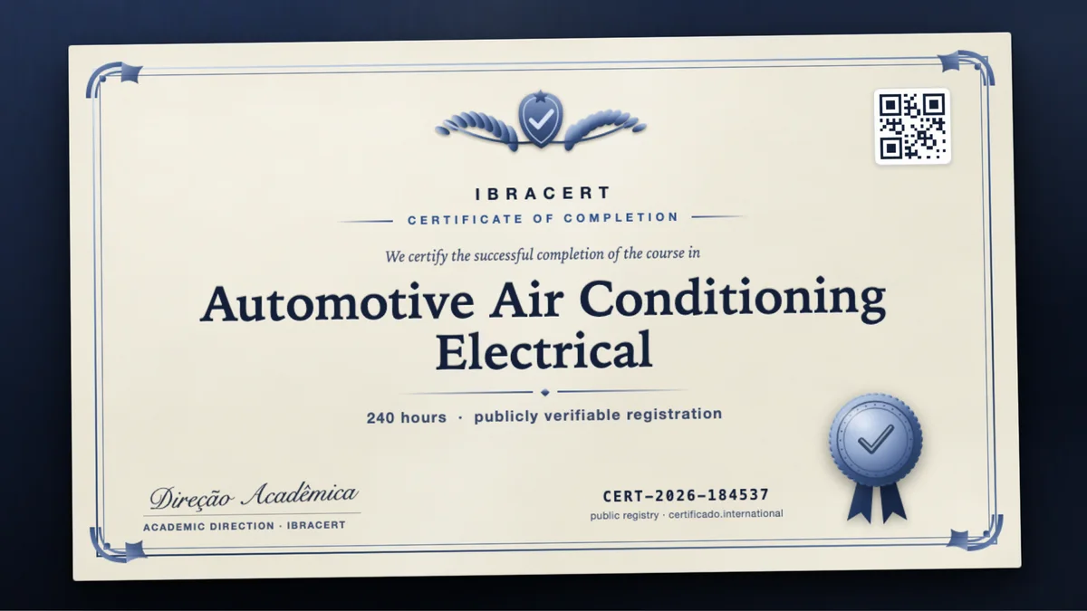 Cover of the Automotive Air Conditioning Electrical course