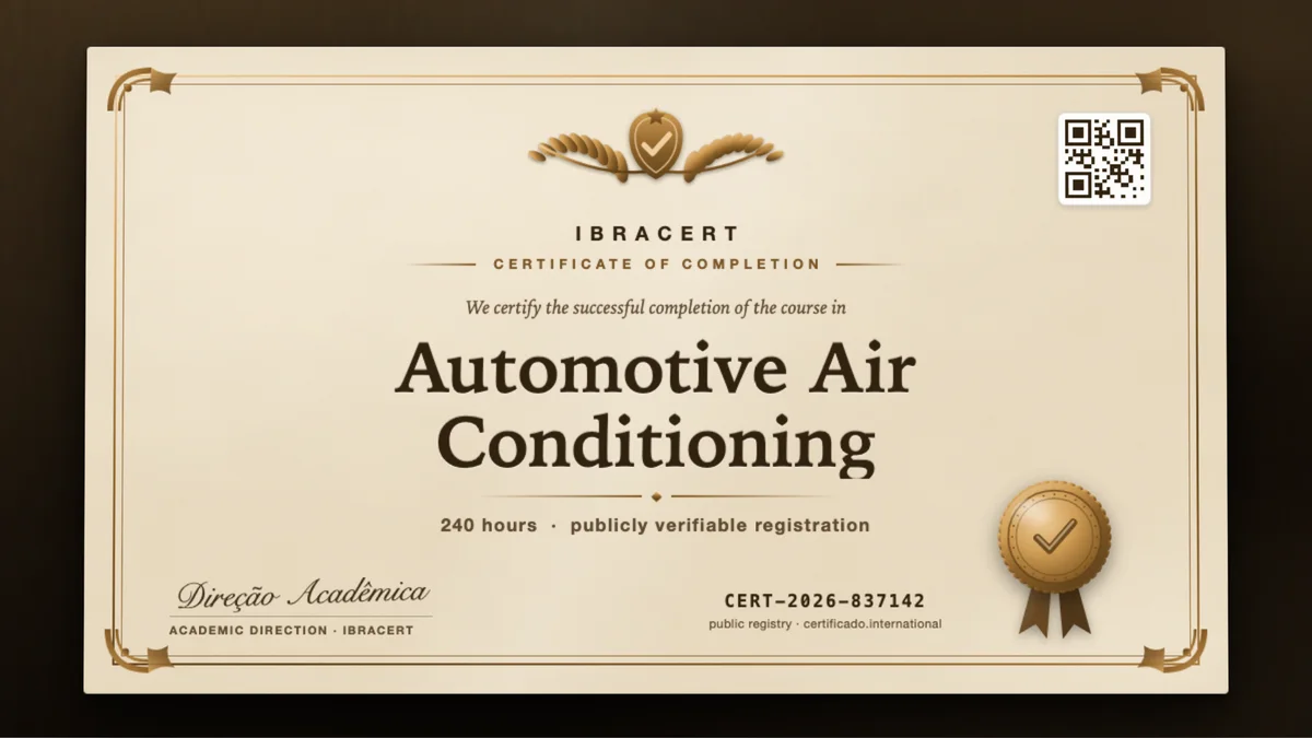 Cover of the Automotive Air Conditioning course