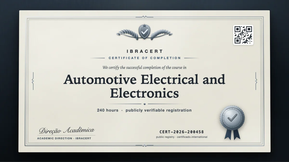 Cover of the Automotive Electrical and Electronics course