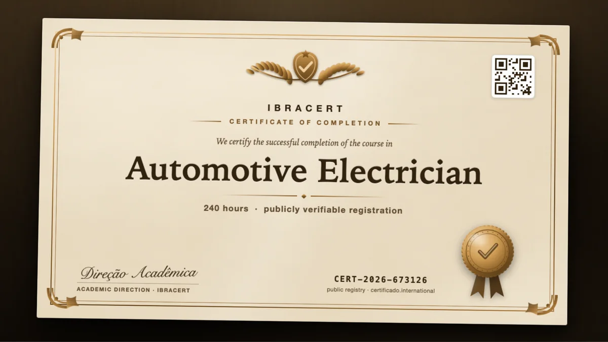 Cover of the Automotive Electrician course