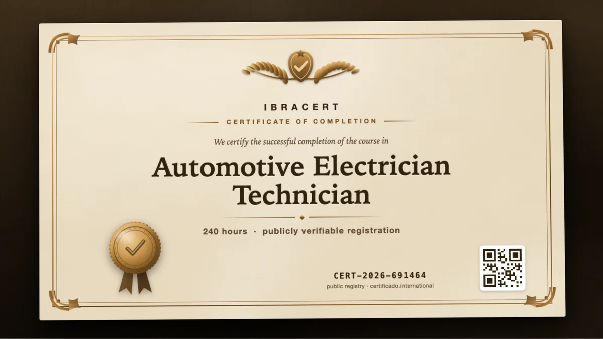 Cover of the Automotive Electrician Technician course