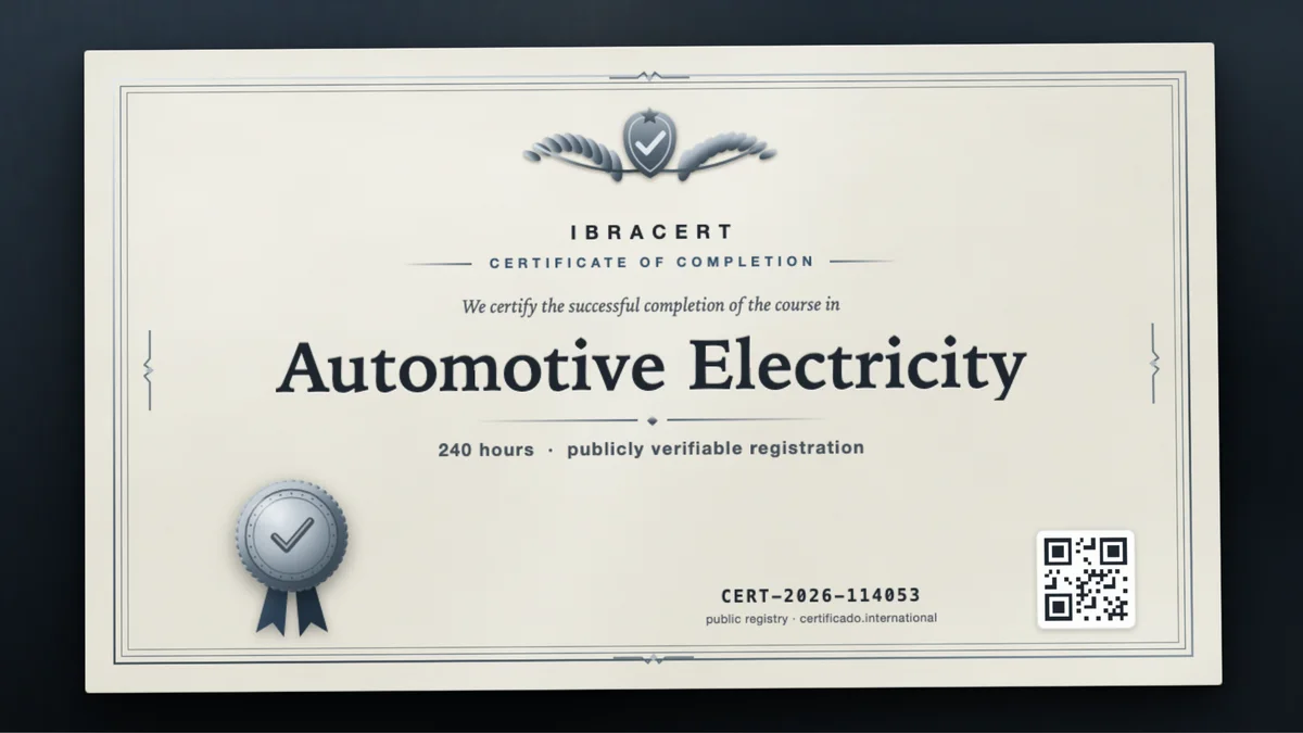 Cover of the Automotive Electricity course
